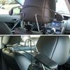 Car Seat Back Stainless Steel Retractable Clothes Rack for Hanging Suits