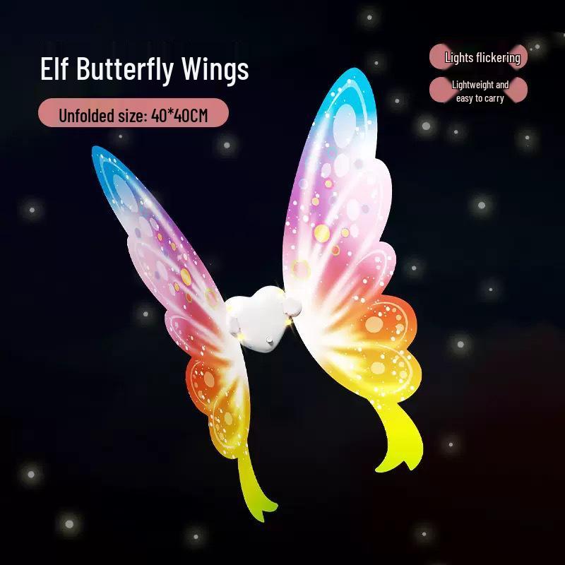 Glow-in-the-Dark LED Butterfly Fairy Wings Toy