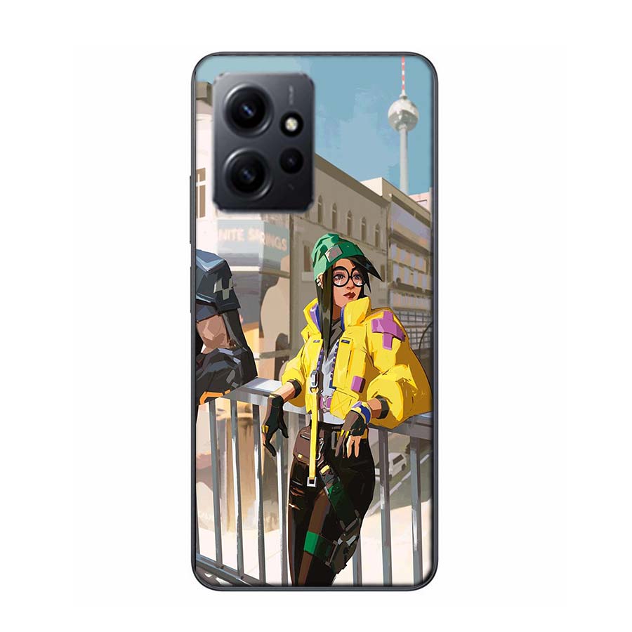 Valorant Killjoy Phone Case For Redmi Note 14 15 Pro 5G 13 12 Pro Plus 11 11T 11E 11S 10 Pro 10S 9 9S Cover Cell Clear TPU Capa