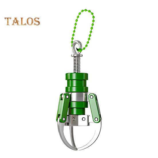 

Мини-брелок-машинка с когтями, функциональная механическая игрушка-когти с выдвижной рукой, механическая стильная подвеска-рюкзак для геймеров, косплей зелёный