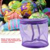 Portable Storage Bag Cylinder Mesh Wool Yarn Convenient Exquisite Container Handbag (Purple)
