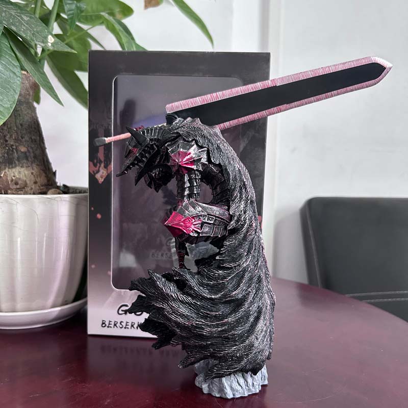 Berserker-Rüstung, Büste, Guts-Figur, Statue, Nachtlicht, Kunstharz, Kunsthandwerk, schwarzer Schwertkämpfer, Beastization, Krieger, Griffith, Actionfigur, Modell
