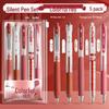 Kaba Bear Red Ballpoint Pen Set - Quick-Dry Highlighting Student & Teacher Grading Pen
