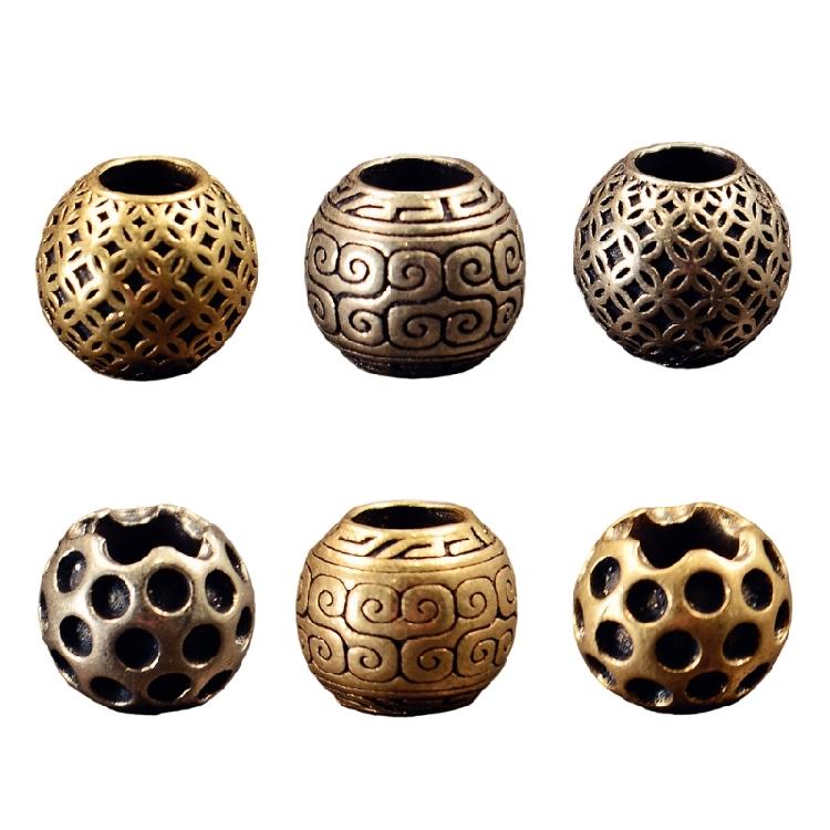 Jewelry Making Charm With Oversized Center Holes Copper Spacer Beads For DIY Bracelet Necklace Accessories