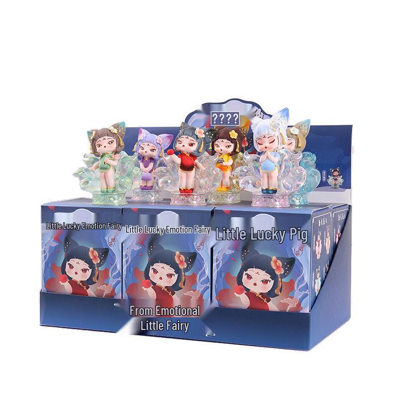 New Little Fox Spirit Luminous Ornament Doll - Ancient Style Trendy Desktop Gift
