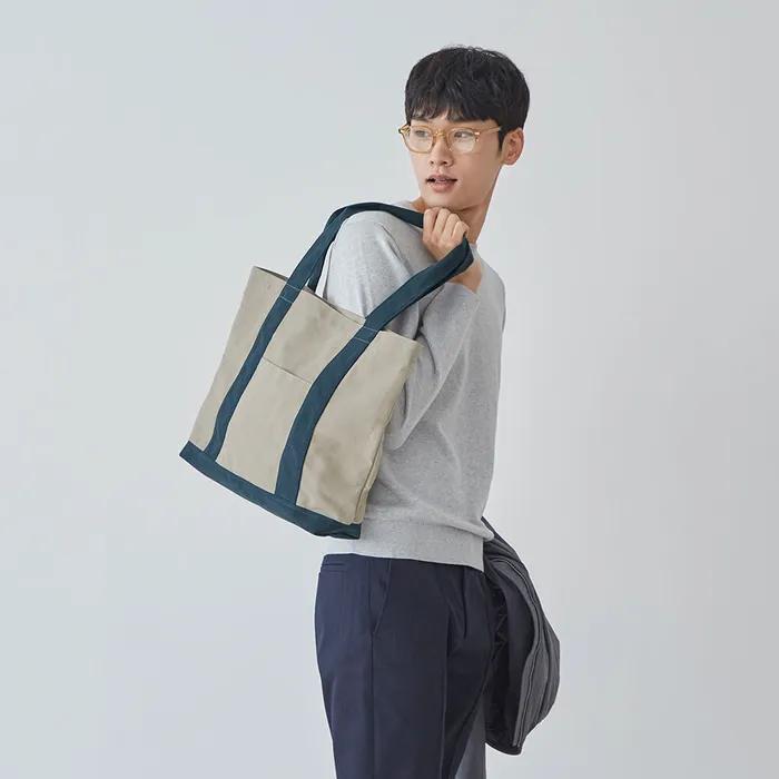 PEACH CANVAS BAG (Beige) Peach Canvas Bag