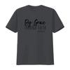 Womens By Grace Through Faith Uplifting Bible Verse T Shirt Black Vintage Washed Homme Unisex Streetwear Graphic Stretched Soft