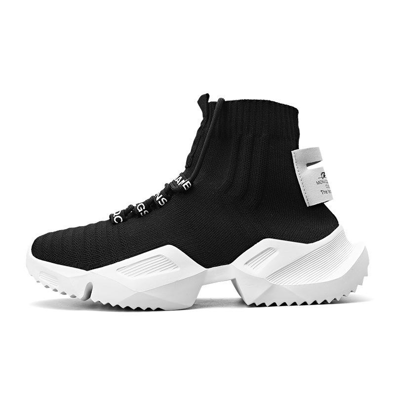 Shoes summer high top socks shoes sports breathable raw shoes mens sneakers sneakers