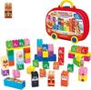 BlockLabo Anpanman Hiragana Block Bag Winter Includes Original [BANDAI] (2025 Bonus Blocks)
