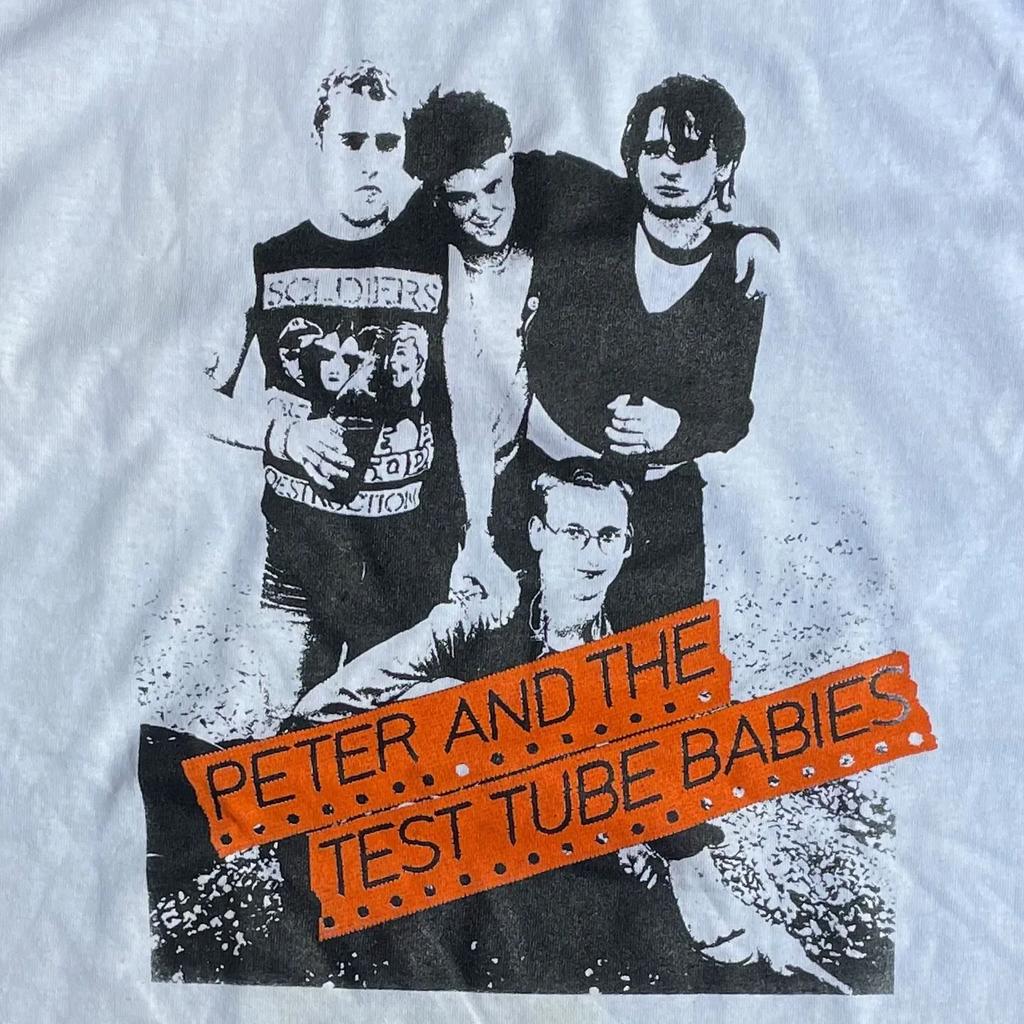 Vintage PETER AND THE TEST TUBE BABIES T-Shirt Volle Größe SXL LT