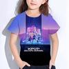 Sommer Huntrix Jente Kpop T-skjorter Barn Demonjegere T-skjorte Zoey Rumi Mira Gutter Jenter Kortarmede Topper Løs O-hals Barneklær