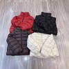 White duck down stand-up collar, light down jacket, small winter new ribs, thickened warm short jacket