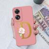 For Oppo Reno 8T 8Z Phone Case Personalized 26 Letter Liquid Silicone Anti Slip Black Cover For OPPO Reno8T 8 Z Lite Coque Funda