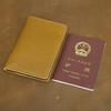 Ethnic Style Crazy Horse Leather Passport Holder Wallet