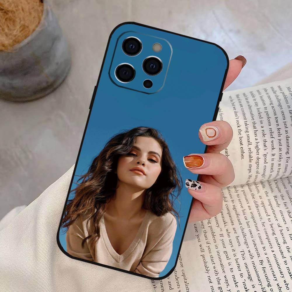 S-Selena G-Gomez Singer Phone Case For iPhone 17,16,15,14,13,12,11 Plus,Pro Max,XS,Soft Silicone Black Cover