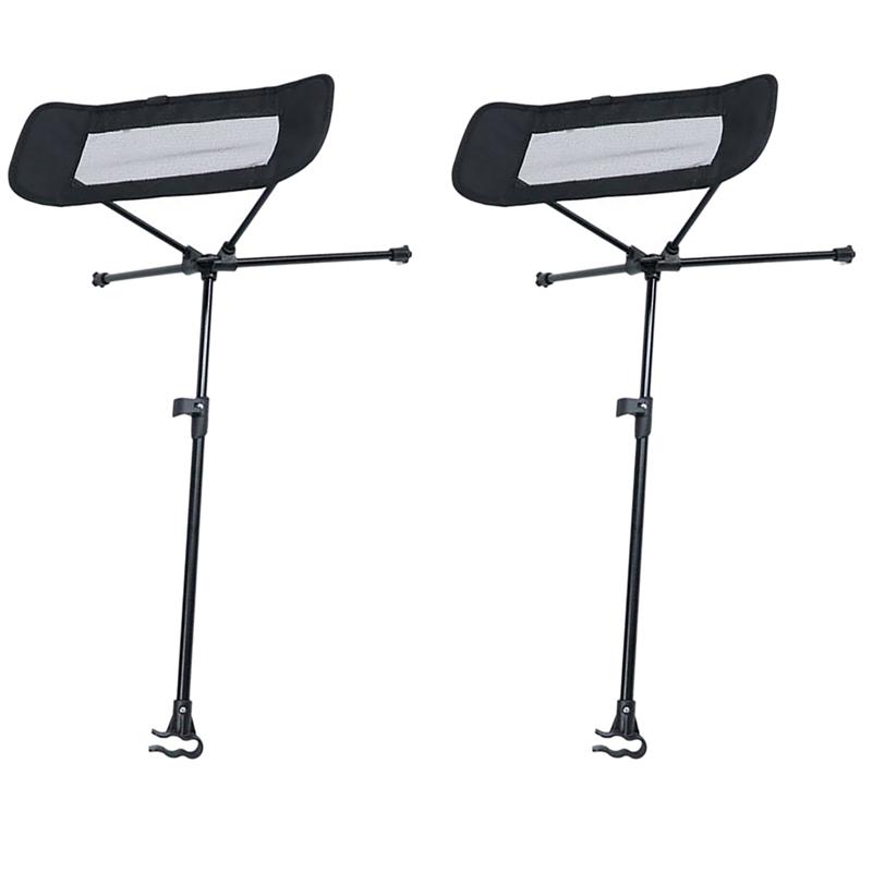 Складная подставка для ног ABWR-2X для кемпинга, барбекю, пляжного стула, складная подставка для ног, стул для рыбалки, подставка для ног чёрный