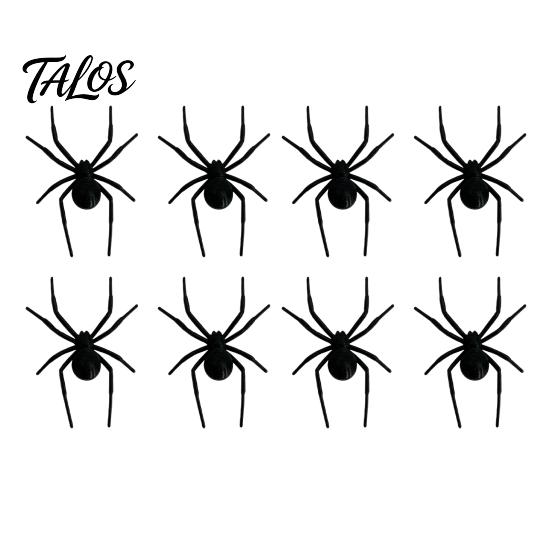 PLA Spider Decoration 1/4/8Pcs 3D Refrigerator Magnet for Halloween, Scary Fake Realistic Halloween Decor Magnetic Decoration, Prank Props,