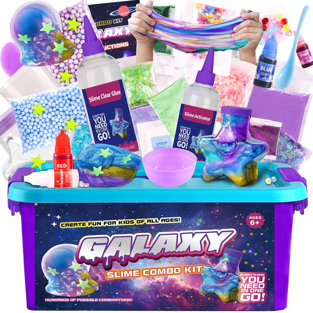 Kit Slime Fai da Te Per Ragazze, Kit Magico per Fare lo Slime, Regalo Divertente, Regalo di Compleanno per Ragazza di 10 Anni e Giocattolo per Ragazza di 8-10 Anni 350ml