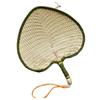 Hand-Woven 3DWF Large Brown Palm Leaf Fan: Portable Summer Cooling & Mosquito Repellent