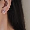 S925 Silver Bow Knot Stud Earrings Elegant Simple Cute Jewelry For Women Girls Fine Piercing Ear Accessories