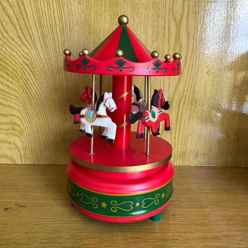 Music Box Carousel Birthday Cake & Christmas Decoration Gift
