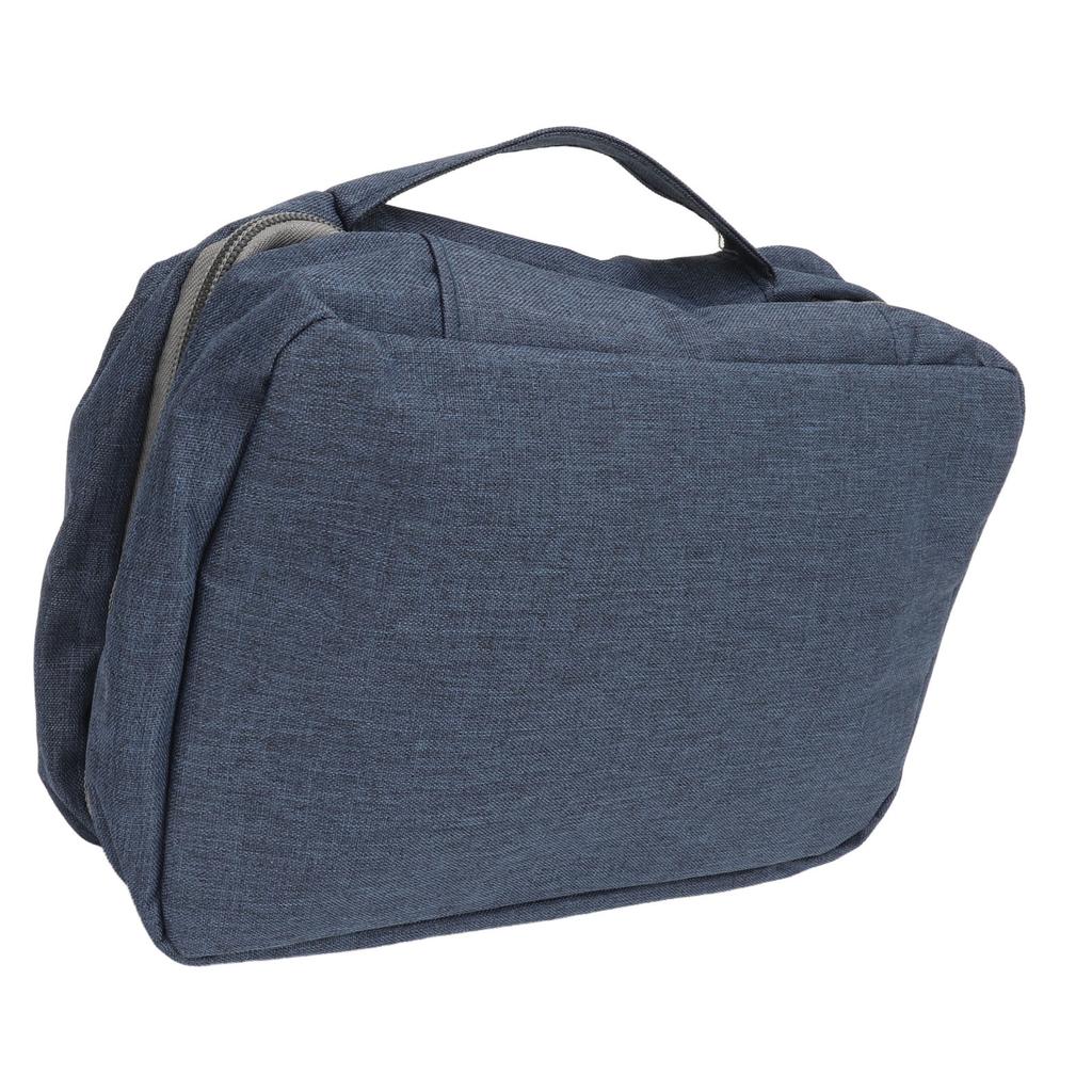Reise Hängende Kulturtasche Reise Kosmetiktasche Gefaltet Hängender Kulturbeutel Waschorganizer Beutel für Männer Frauen Dunkelblau