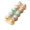 Cartoon Cat Contact Lens Case Portable Mini Contact Lens Box with Tweezer Suction Stick Set Travel Lens Storage for Women Girl