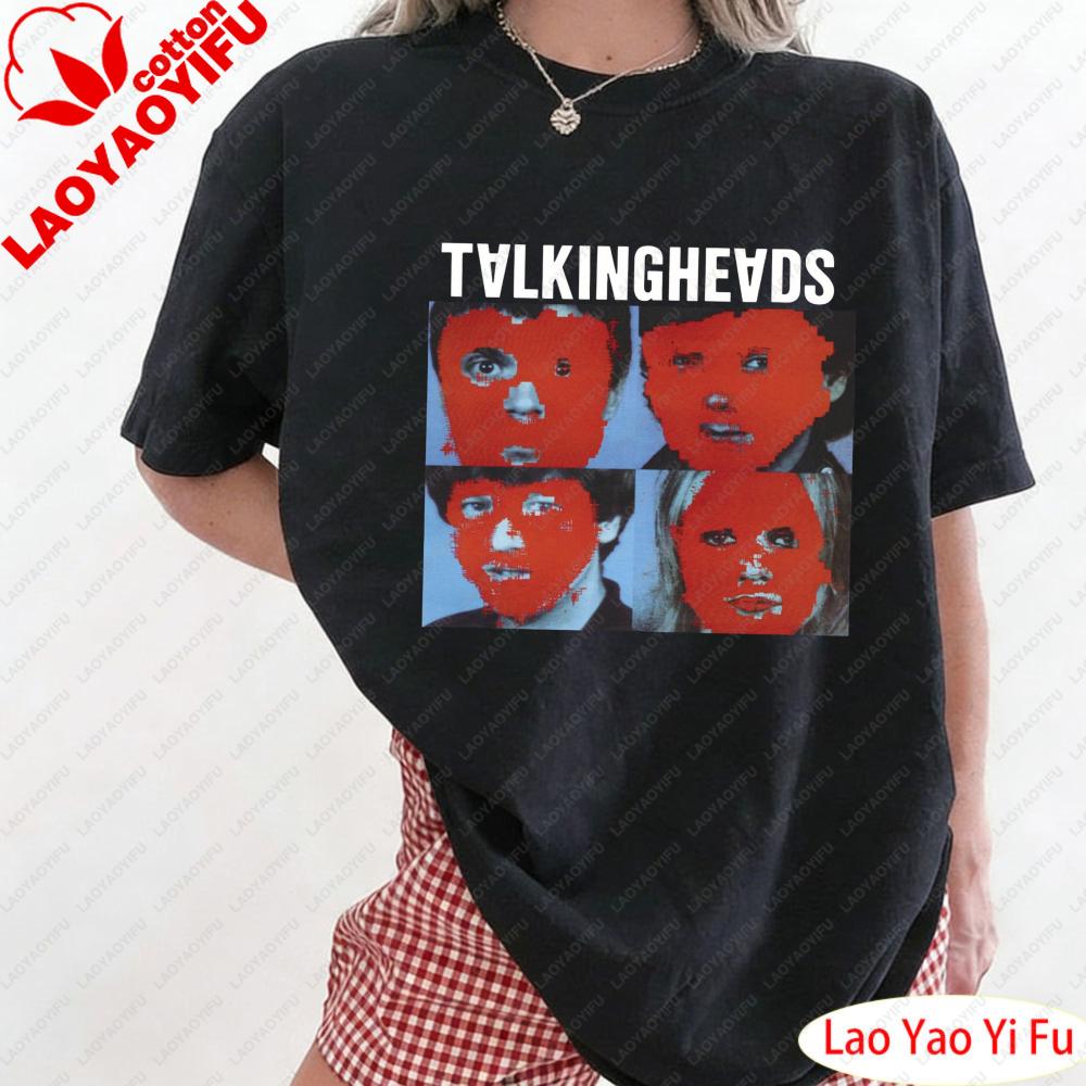 Stop Making Sense Talking Headvintage Tee Women Redheaded Portrait Clothes Retro Head Portrait Graphic Print T Shirt