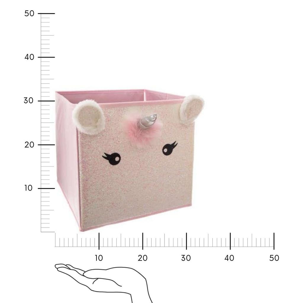 UNICORN Shelf Box Pink 29x29x29 Cm
