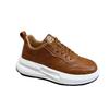 Retro dad shoes autumn and winter new comfortable leather casual board shoes qs