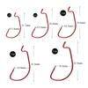 Goture Fishing Hook Jig Head Hooks for and Stream with Storage Case Set Red each of and Worm Set, Salt, Freshwater, Fishing, (50-Piece - - (10 #2, #1,
