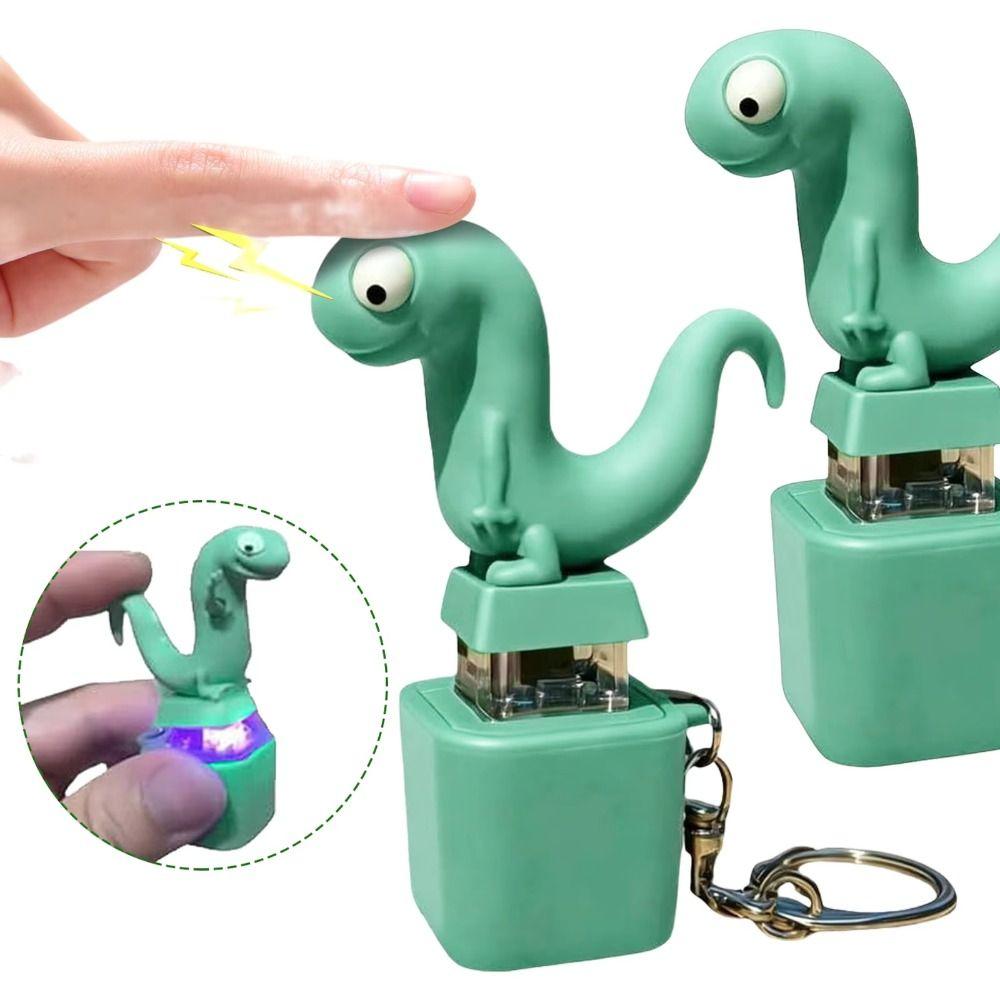 With LED Lizard Voice Key Ring Colorful Lights Lizard Sounds Pendant  Kids Toy