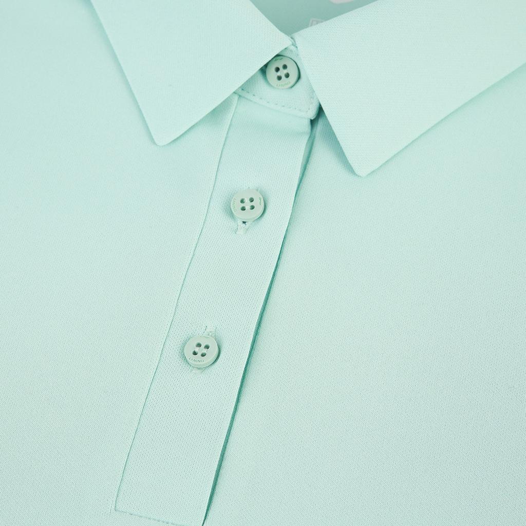 Li-Ning Comfortable Breathable Polo Shirt Women tops Lake-Gray-Blue APLW242-3