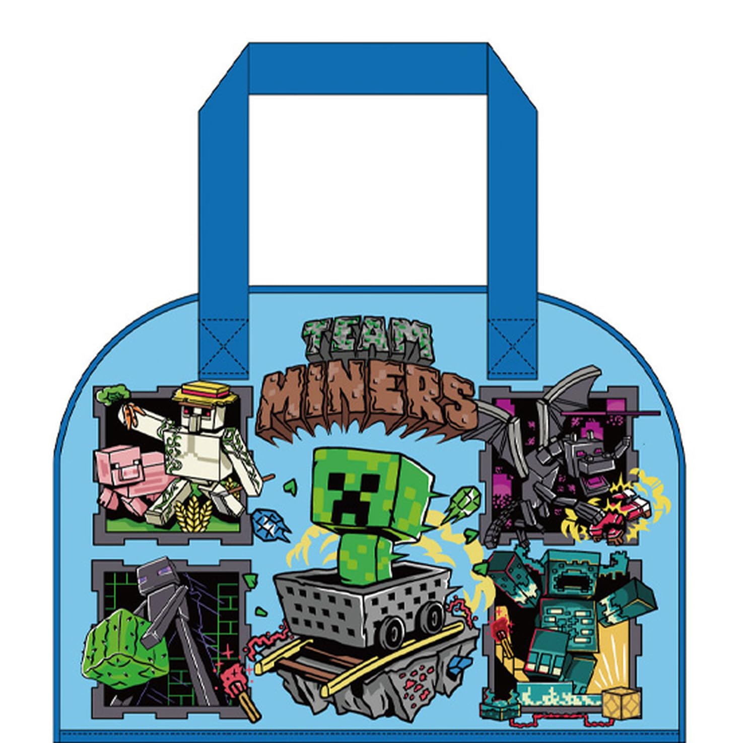 

K Company Minecraft Виниловая сумка на молнии Синяя H24 x Ш33 x Г11см CBB5-MCT-BL синий