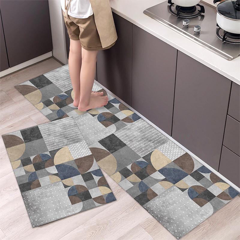 Simple and Luxurious Carpet Floor Mat Kitchen Carpet Bathroom Door Mat Foot Mat