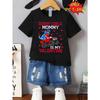 European Sizes Boys' Funny "Sorry Girls Mommy Is My Valentine" Dinosaur Truck T-Shirt - Casual Round Neck Tee