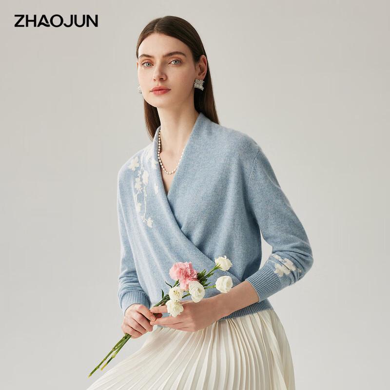 

Женский кашемировый свитер с V-образным вырезом Zhao Jun M