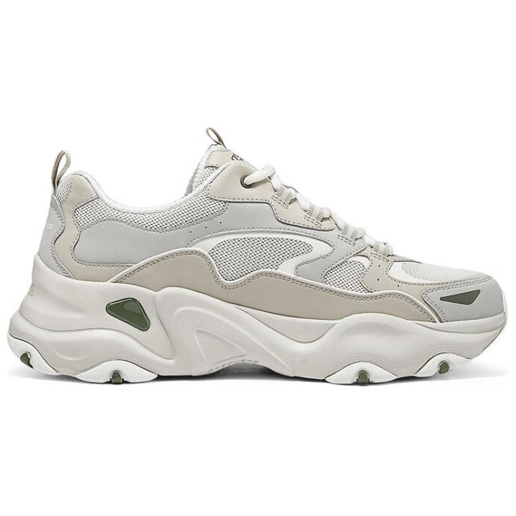 Skechers DLites 5.0 Panda Shoes Comfortable Versatile Durable Shock Absorption Support Lightweight Increased Height Low Top Casual Shoes 232490-OFWT