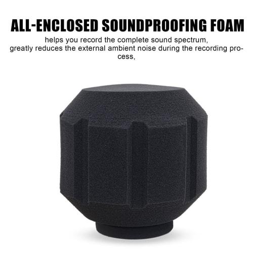 Microphone Sound Isolation Shield | Microphone Filter Reflection Reduction Shield, Microphone Soundproof Cover, Portable Noise Reduction Microphone Is