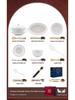 Morde Lanka Light Luxury Embossed Jingdezhen Ceramic Dinnerware Set