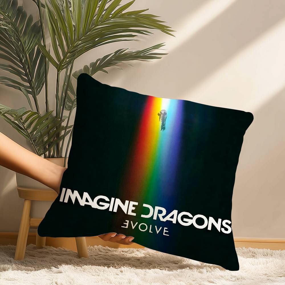 I-Imagine D-Dragons Poszewka Krótki Plusz Nadruk Poszewka na Poduszkę Kwadratowe Poszewki na Poduszki Dekoracja Domu na Sofę