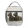 Vintage Scottish Terrier Dog Insulated Lunch Bag for Work School Scottie Pet Lover Leakproof Cooler Thermal Lunch Box Women Kids