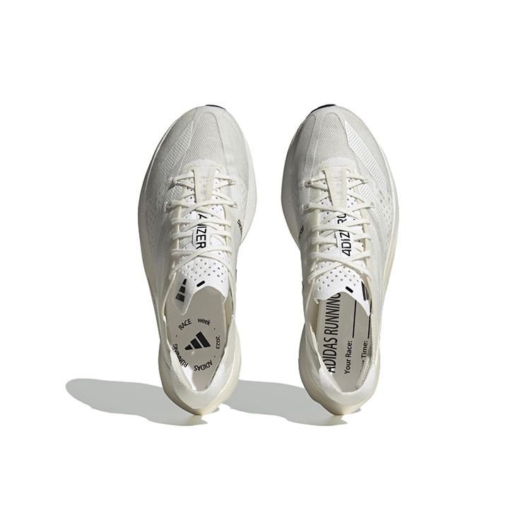 Adidas Adizero Adios Pro 3 Non Dyed Unisex Sneakers Cream Cloud-White Core-Black HQ2134