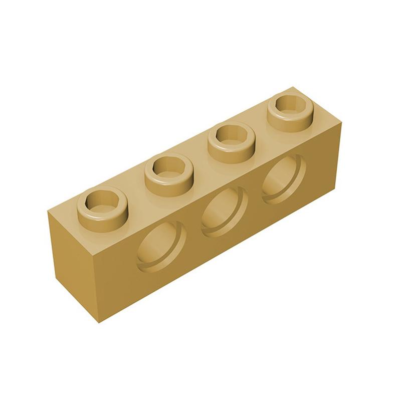 20 шт. Детали MOC 3701 высокотехнологичные кирпичики 1x4 с 3 отверстиями совместимые кирпичики DIY Строительные блоки части Детский пазл