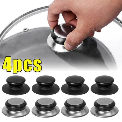 1/2/4Pcs Cookware Handgrip Parts Pan Lid Handle Universal Glass Pan Lid Tops New Pot Lid Knobs