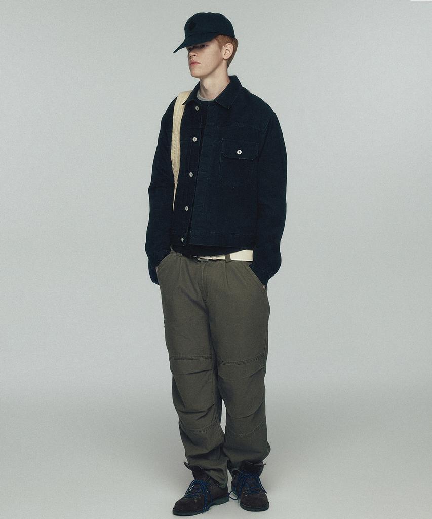 LEIRE Washed Denim Trucker Jacket [Washed Black]