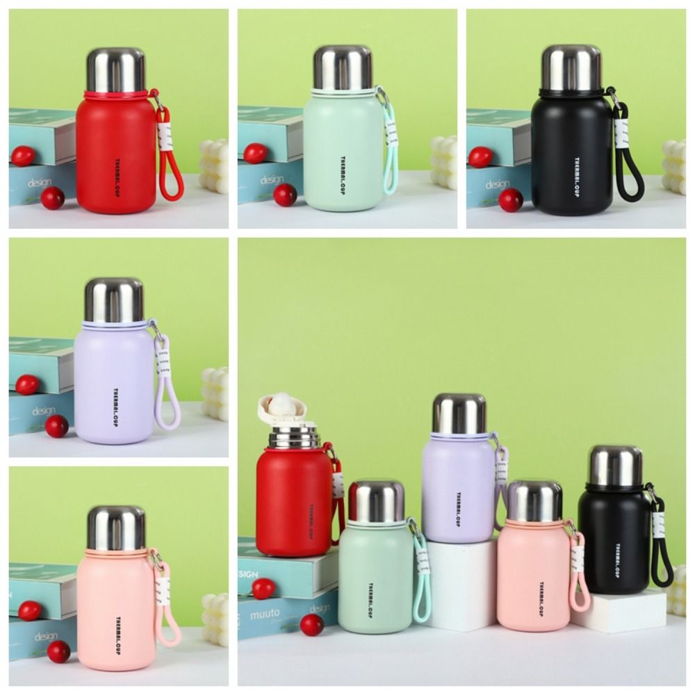 With Handle Portable Vacuum Flask Drinking Kettle Thermal Water Bottle  Practical Gift