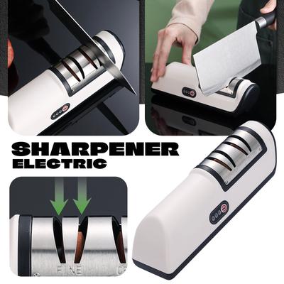 Electric Knife Sharpener For Fast Sharpening Of Kitchen Knives, Fully Automatic And Convenient Electric Knife Sharpener For Home Use