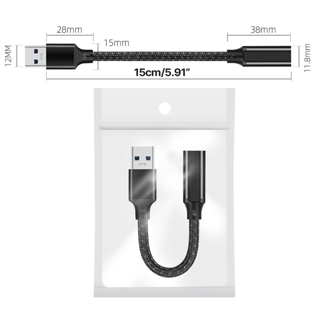 TypeC to USB3.2 Adapter Cable TypeC Female to USB Charging Line for Phone Computer Headset Carplays Data Line