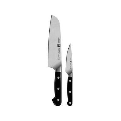 Kitchen Knives - ZWILLING - Pro Set - Utility 10cm - Santoku 18cm - Stainless Steel